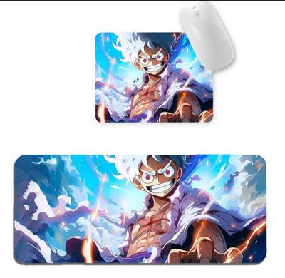 Shanime navar Anime Gaming Large Mouse Pad XXL, Extended, Pc & keyboard 23 X 11 inch Non Slip Base Mousepad(Blue & White)