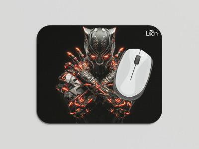 leeon L-MP1-238-black-panther Non Slip Base Mousepad(Multicolor)