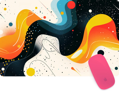 XENOTECH Mouse Pad Aesthetic Printed Mouse Pad Non Slip Base Mousepad(Multicolor)
