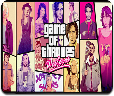 Get Fatang Got Vs Gta Non Slip Base Mousepad(Multicolor)