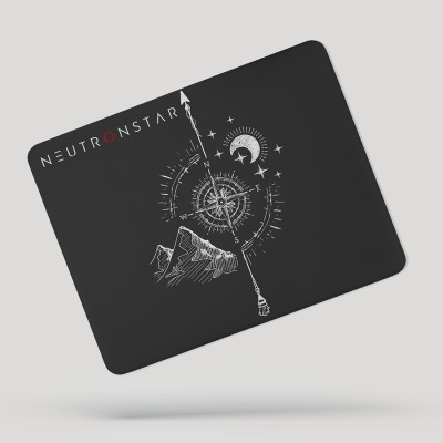 NEUTRONSTAR Elegant Series COMPASS gaming Mousepad(Gray & White)