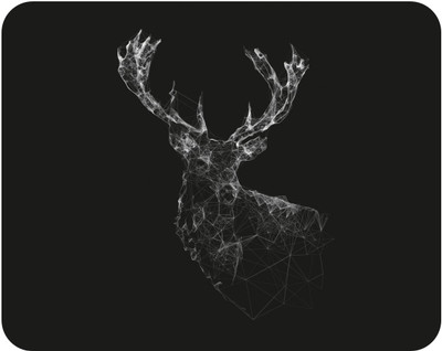 OMORTEX Deer Lover Mouse Pad With Non Slip Base (Pack Of 1) Mousepad(Grey)