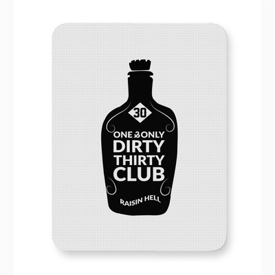 ICARUSBOX Icarus Box 30 One & Only Dirty Thirty Club Mouse Pad Mat Anti-Slip Rubber Base Non Slip Base Mousepad(Multicolor)