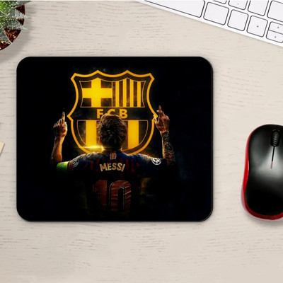 Gfylo Messi of Barcelona Printed Mouse pad Smooth Surface and anti-Slip Mousepad(Multicolor)