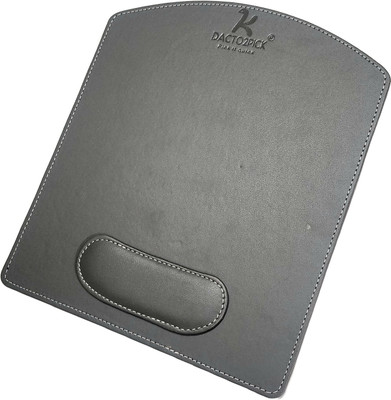 Dacto2pick MFD Board Premium Faux Leather Mouse Pad with Ergonomic Wrist Support Non Slip Base Mousepad(Grey)