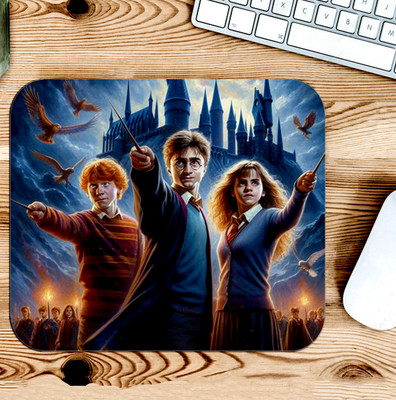 Gfylo Harry Potter and Friends Printed Mouse pad Smooth Surface and anti-Slip Mousepad(Multicolor)