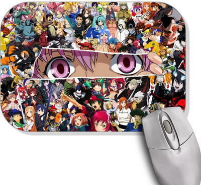 Modern Gallery Gifts Anime Mouse pad Designer Gaming Mouse Pad for Office Laptop/Computer Mousepad Non Slip Base Mousepad(Anime Mix&Eyes)