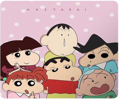 PrintingZone Compatible Print Shinchan Mouse Pad (8 inch X 7 inch) (MP-263) Mousepad(Black)