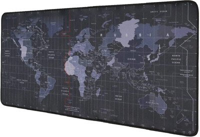 SAJAG World Map Extended Mouse Pad Non Slip Base Mousepad(Multicolor)