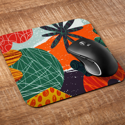 Printile MOUSE PAD 0.68 Non Slip Base Mousepad(Multicolor)