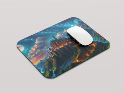 leeon L-MP1-1-169-Castle L2 Non Slip Base Mousepad(Multicolor)