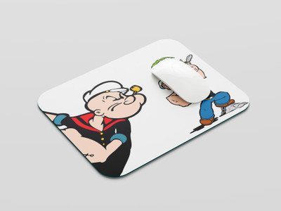 InkMingle Popye Cartoon Design Gaming Mouse Pad Non-Slip Rubber Base MousePad for Laptop Mousepad(Multicolor)