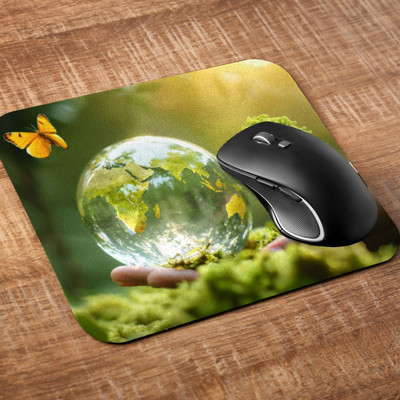Printile MOUSE PAD 0.102 Non Slip Base Mousepad(Green)