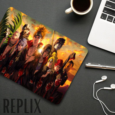 Replix Anime Mouse Pad (9 inch x 7 inch) - Naruto Akatsuki - 6 Printed Mousepad Non Slip Base Mousepad(Multicolor)