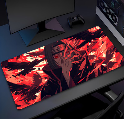 Eshaaver Animie Printed itachi uchiha Laptop & Desktop Mat /Desk Pad Non Slip Base Mousepad(Multicolor 8)