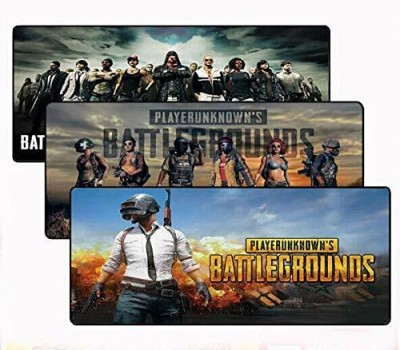BhalTech battlegrounds Large XXL Gaming Mouse Pad with Nonslip Base, Thick, Waterproof Mousepad(Black)