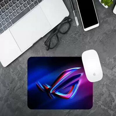 OMORTEX Gamming Mouse Pad With Non Slip Base (Pack Of 1) Mousepad(Blue, Black)