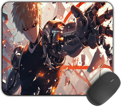 Kirmada Printed Design Mouse Pad Genos Robot One Punch Man Mousepad(Multicolor)