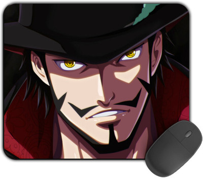 Kirmada Gaming Mouse Pad - Angry Mihawk (One Piece) Smooth Surface Non Slip Base Mousepad(Multicolor)