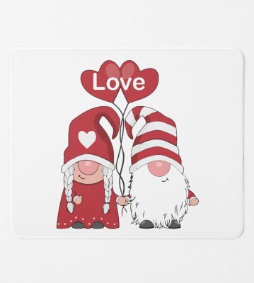 NarayaniCollectionss Elves In Love : Unique Crafted MousePad Gift For Secret Santa Gift Mousepad(White)