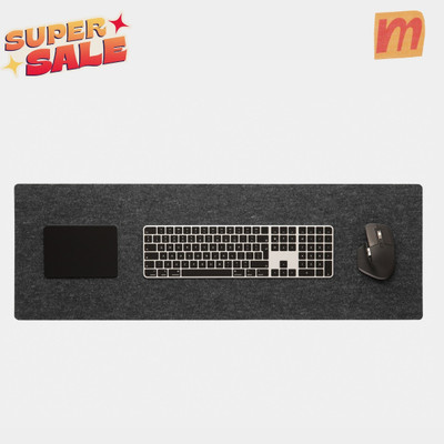 TIERNO Gaming Mouse pad & Desk Pad 75x30 cm SS-BB-112 Non Slip Base Dual Sided Mousepad(Dark Grey)
