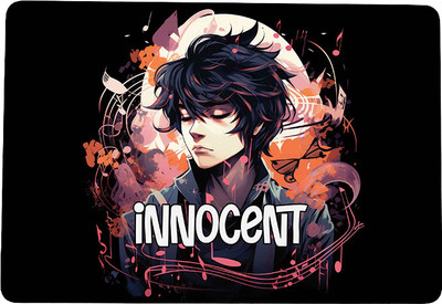 Beprinty Anime Printed Mouse Pad for Laptop Desktop PC Gaming (Innocent) Non Slip Base Mousepad(Black)