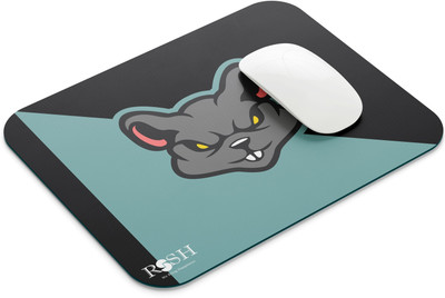 rssh creation Devil Mouse, Anti - Slip Base, High Durability Mouse Pad Mousepad(Blue, Black)