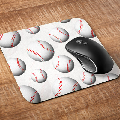 Printile HD Printed Mouse Pad Non Slip Base Mousepad(White)