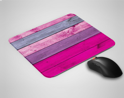 Goodprint PSK-MOSPD-MP66 Non Slip Base Mousepad(Colorful Wood Design Lines Pink)