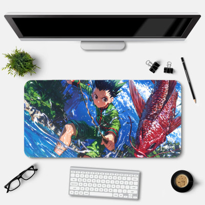 Eshaaver Anime Graphic Mouse Pad, Large Desk Mouse Pad,Spill-Resistant Mousepad Non Slip Base Mousepad(Hunter Hunter)