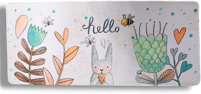 ITHike Hello Bunny Cartoon Scenery Mouse Pad, Extra Large! Non Slip Base Mousepad(Multicolor)