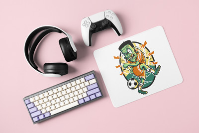 Rushaan Green man- Printed animated Mousepad for animation lovers Mousepad(White)