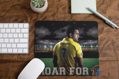 escope WaterProof Dhoni Mouse Pad Non-Slip for Computer and Laptop Non Slip Base Mousepad(Multicolor)
