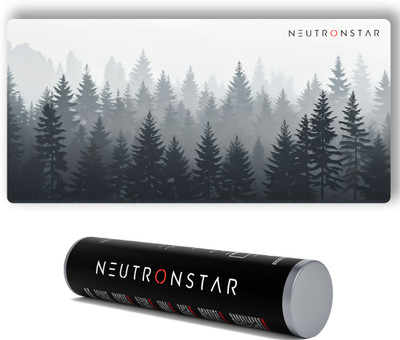 NEUTRONSTAR Aesthetic Series Rain Forest Gaming Universal Non Slip Base Mousepad(Cloud Gray)