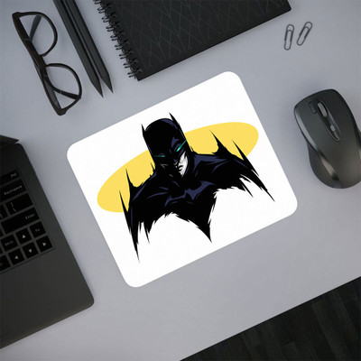 DECRONICS 3 MM Rubber Base Printed Anti-Slip Gaming Mouse Pad for Computer/Laptop (M324) Mousepad(White)