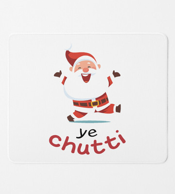 Rushaan Santa's Holiday: Beautifully Crafted Chri Mousepad Non Slip Base Mousepad(White)