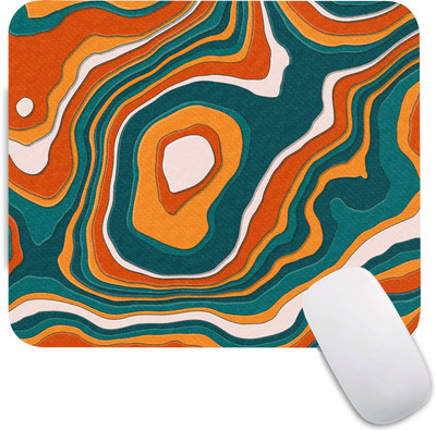 The Custom Crow Topographic Gaming Mouse Pad Non-Slip Rubber Base for Computer and Laptop Non Slip Base Mousepad(Pattern 15)