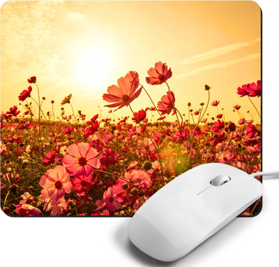 Printile MOUSE PAD 0.69 Non Slip Base Mousepad(Yellow&Red)