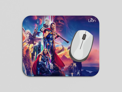 leeon L-MP1-268-thor-love-and-thunder-movie-character Non Slip Base Mousepad(Multicolor)