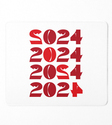 HopOffer 2024 Has Come, Men's Printed Sublimated Mousepad Non Slip Base Mousepad(White)