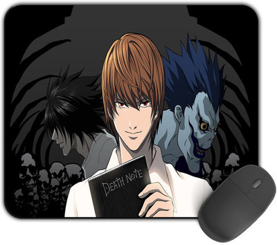 Kirmada Printed Design Light With Death Note Death Note Mouse Pad. Non Slip Base Mousepad(Multicolor)