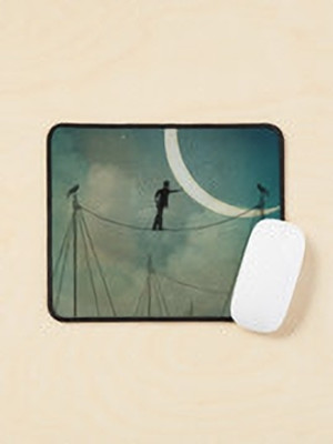 Aaltu Faltu Moon Dance – Celestial Night Magic Mouse Pad Non Slip Base Mousepad(Multicolor)