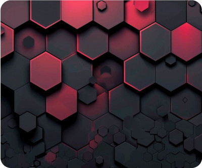 FiftyOne Hub Premium Gaming Mat Anti-Slip Base Mousepad Non Slip Base Mousepad(Black, Red)