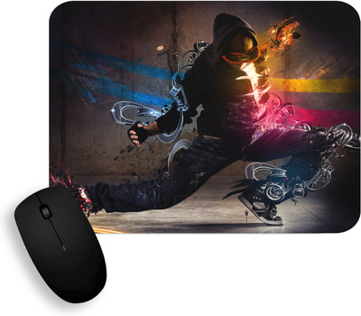 Gift Arcadia Dancing Art Non-Slip Rubber Base MousePad for Computer and Laptop Non Slip Base Mousepad(Multicolor)