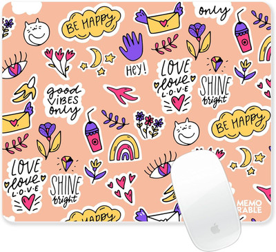 MEMORABLE Mouse Pad, Printed Gaming Waterproof Anti Skid Rubber Base for Desktop, Laptop Non Slip Base Mousepad(Motivated)