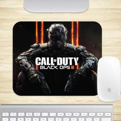 Saifihaan Creation Mouse Pad Gaming theme printed Lycra Cloth Nonslip Base Computer Accessory COD06 Non Slip Base Mousepad(Multicolor)