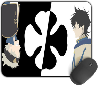 Kirmada Printed Design Mouse Pad Yuno X Asta Black Clover Non Slip Base Mousepad(Multicolor)