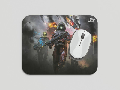 leeon L-MP1-197-Sci-Fi Soldiers Non Slip Base Mousepad(Multicolor)