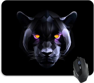 JOJO TRADERS black panthar decent classsic mouse pad Non Slip Base Mousepad(Black)