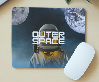 KLEDINGWINKEL Outer space Non Slip Base Mousepad(Multicolor)